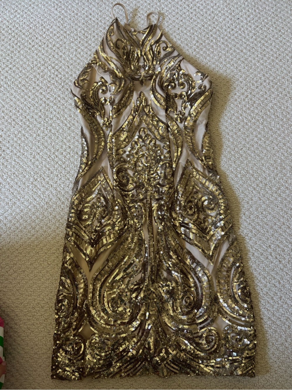 Gold Mini Dress